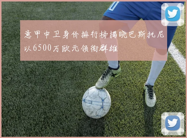 意甲中卫身价排行榜揭晓巴斯托尼以6500万欧元领衔群雄